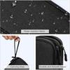 Portable Electronic Organizer Travel Bag Waterproof Double Layer Cable Management Pouch for Chargers Hard Drive Earphone Phone
