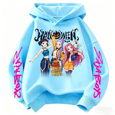 Movie Kpop Devil Hunter Rumi Mira Zoey Children's Hoodie Halloween Style Sportswear Boys/Girls Aesthetic Hoodie Hoodie