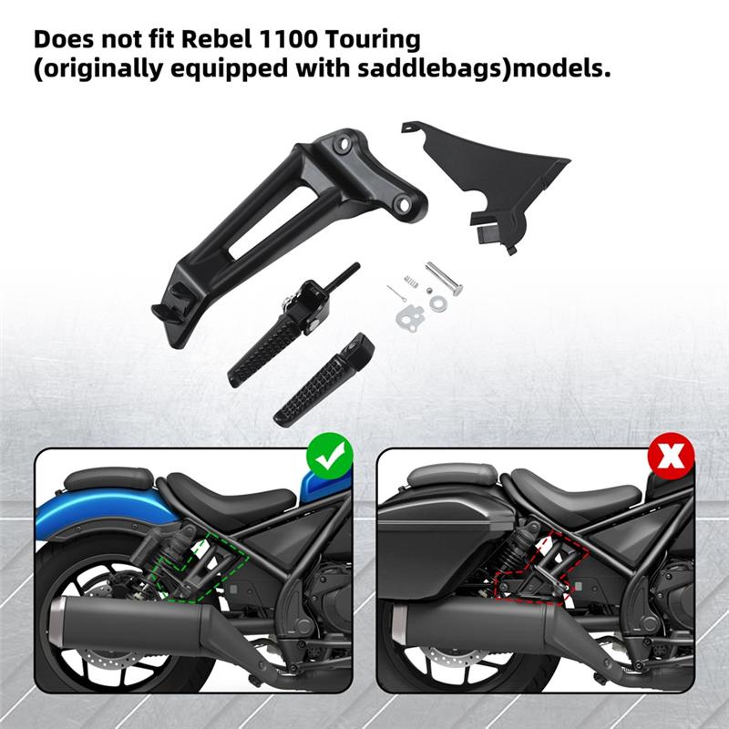 Ac29-For Honda Rebel 1100 CMX1100A DCT CMX1100D -2025 Passenger Footpegs Footrests Replacement Parts