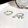 Light Luxury Line Geometric Simple Open Ring Women'S Jewelry High-End Pair Ring Fashion Niche Ring
