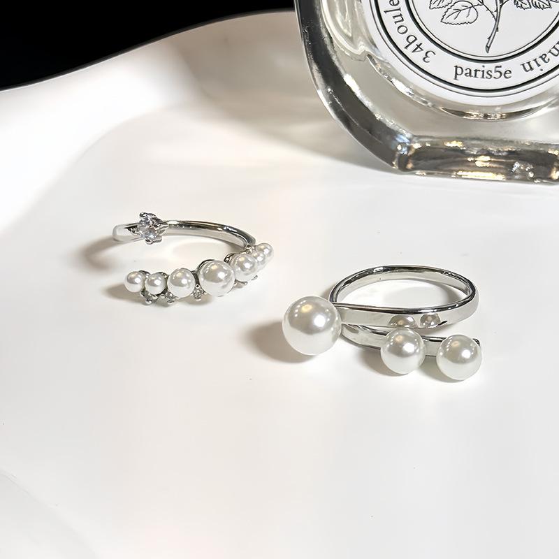 Light Luxury Line Geometric Simple Open Ring Women'S Jewelry High-End Pair Ring Fashion Niche Ring