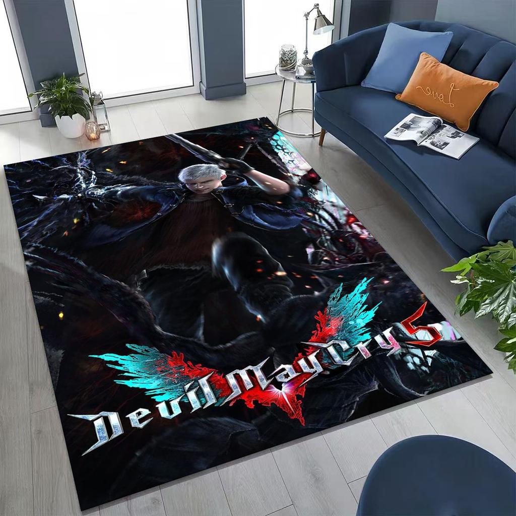 3D D-Devil May Cry DMC Games Vergil Dante Tapijt voor Slaapkamer Woonkamer Bank Huis Deurmat Decor, Groot Kinderspeel Antislip Vloermat