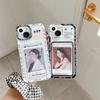 Cartoon Bear Rabbit Photo Wallet Card Holder Case For Iphone 11 13 12 Pro Max Xr Xs X 7 8 Plus Se 2020 Shockproof Phone Cases