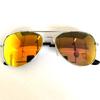 Men Retro Pilot Sunglasses Big Frame Oversized Metal UV400 Reflective Lens Trendy Driving Shades for Women