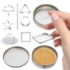 1 Set Korean Stainless Steel Sugar Cookie Mold Tins for Kit Challenge Biscuits Molds Fondant Stamper Honeycomb Cookie Carver
