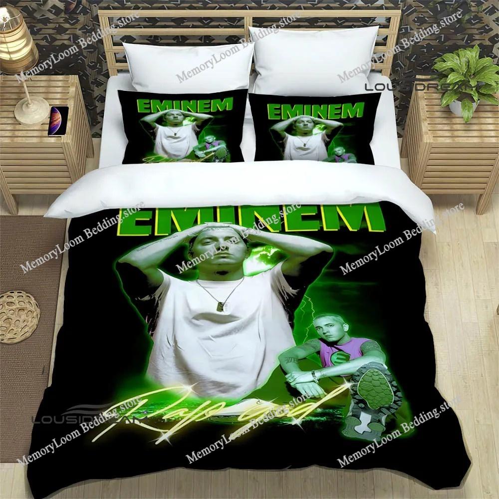New Cozy Eminem Bedding Set Single/Twin/Full/Queen/King Size Adult Kid Bedroom Soft-Touch Duvet Cover 3D Print Bed Sheet Set