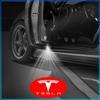2x Wireless LED Car Door Logo Lights Ghost Shadow Projector Welcome Step Lamp For Tesla Model 3 Model X S Model Y Decals TM3 TMX TMS