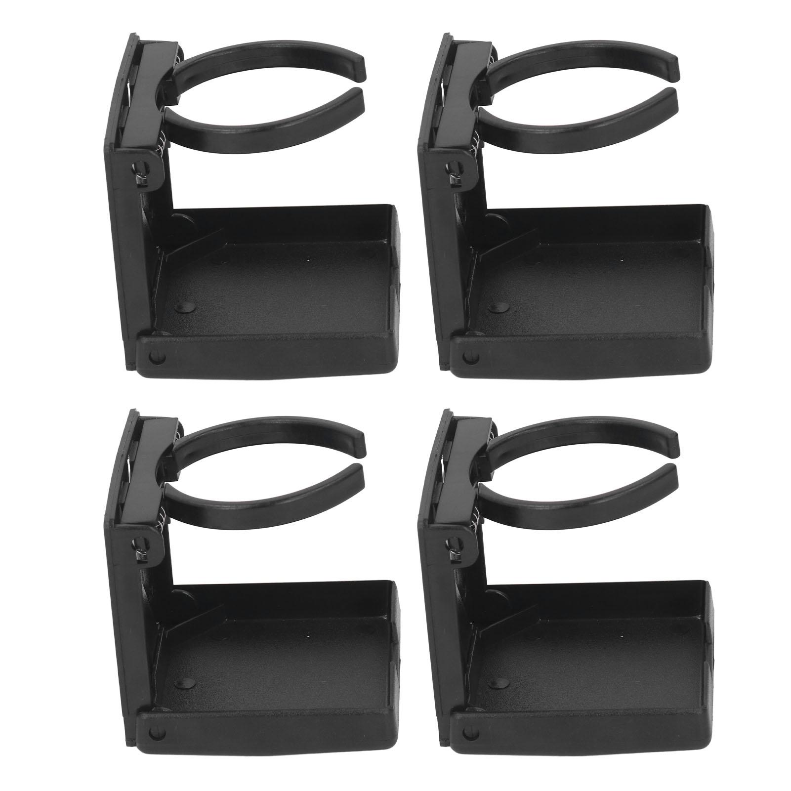 

4PCS Foldable Cup Holder Adjustable Drink Mug Holder for RV Car Ship Vertical Or Wall Mounting чорний