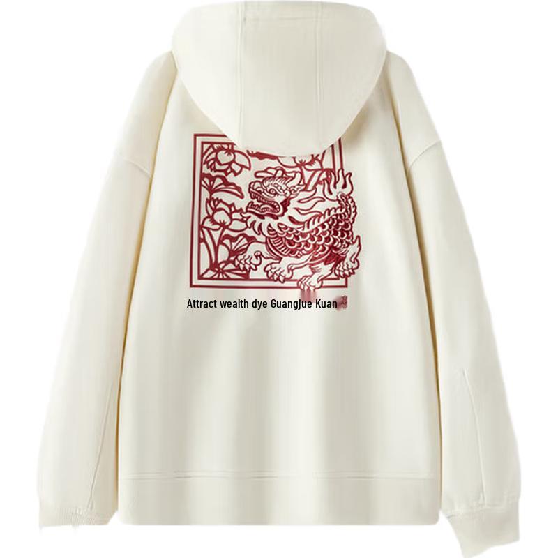 Semir Zhang Renhua Collaboration Embroidered Hoodie for Women