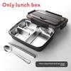 Stainless Steel Lunch Box For Students With Multiple Compartments And Antislip Design For School And Office Use