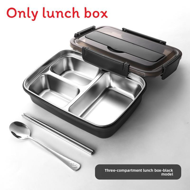 Stainless Steel Lunch Box For Students With Multiple Compartments And Antislip Design For School And Office Use