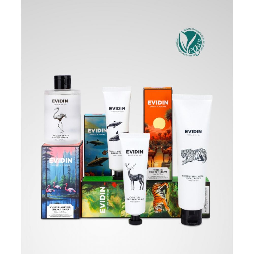 

Evidence In Your skIn Camellia skIncare Set Foam Cleanser 150ml+toner 200ml+Cream 60ml+sun Cream 50ml NONE