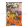 Mexico Retro Vintage Travel Poster Metal Sign Personalized Classic Plaques Party Print Tin Sign Poster