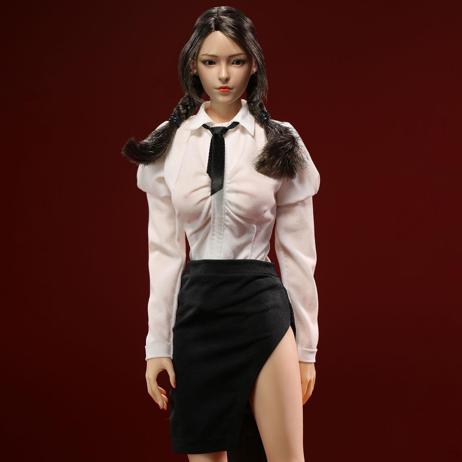 

1/6 комплект одежды для женской куклы, коллекционные фигурки, униформа для 12 дюймов чёрный