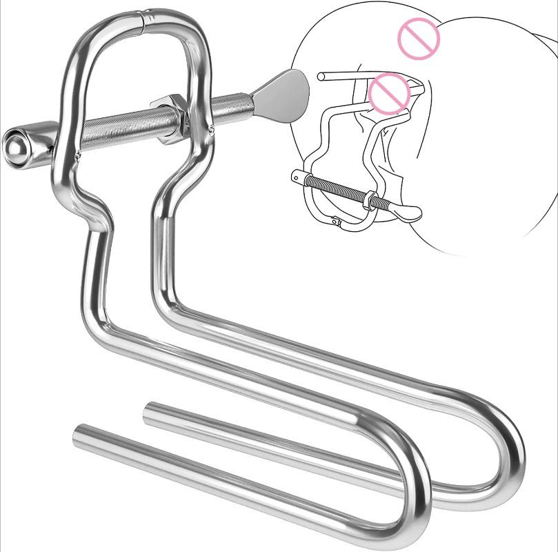 Set Specul Anal Metalic Premium–Dilator Ajustabil pentru Joc SM Extrem Clismă&Antrenament Backdoor Jucării Sexuale pentru Adulți pentru Bărbați&Femei