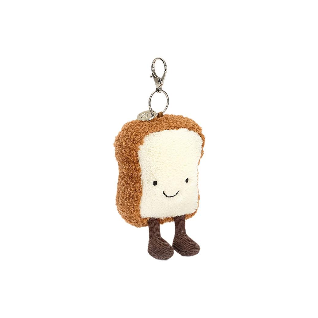 

JELLYCAT Fun Food Series Toast Charm Item Doll Plush Pendant 13cm High Box Not Included