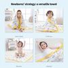 Large Size Infant Bath Blanket High Density Gauze Bath Towel 6-layer for Delicate Skin Quick Drying and Breathable