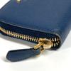 Prada 1MM268 Safiano Logo Wallet Coin Compartment Zip Around Coin Purse