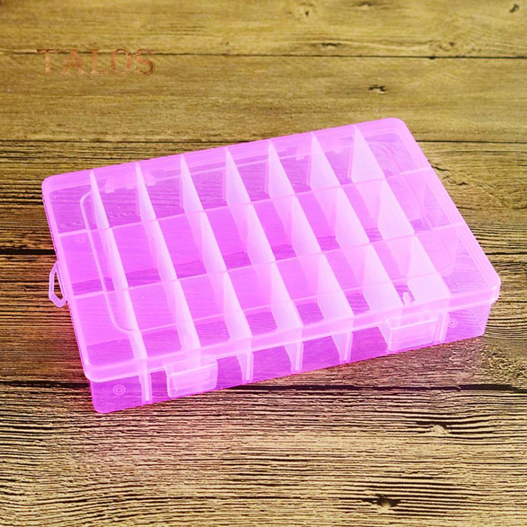 Storage 24 Plastic Detachable Compartment Box Container Jewelry Tool Case Fashion