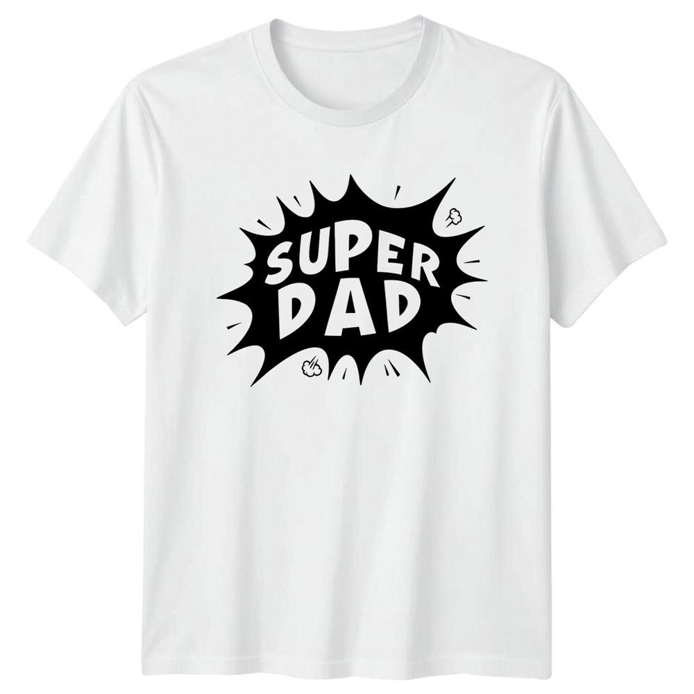 Super Dad Comic Book Hero Fathers Day Graphic TShirt S