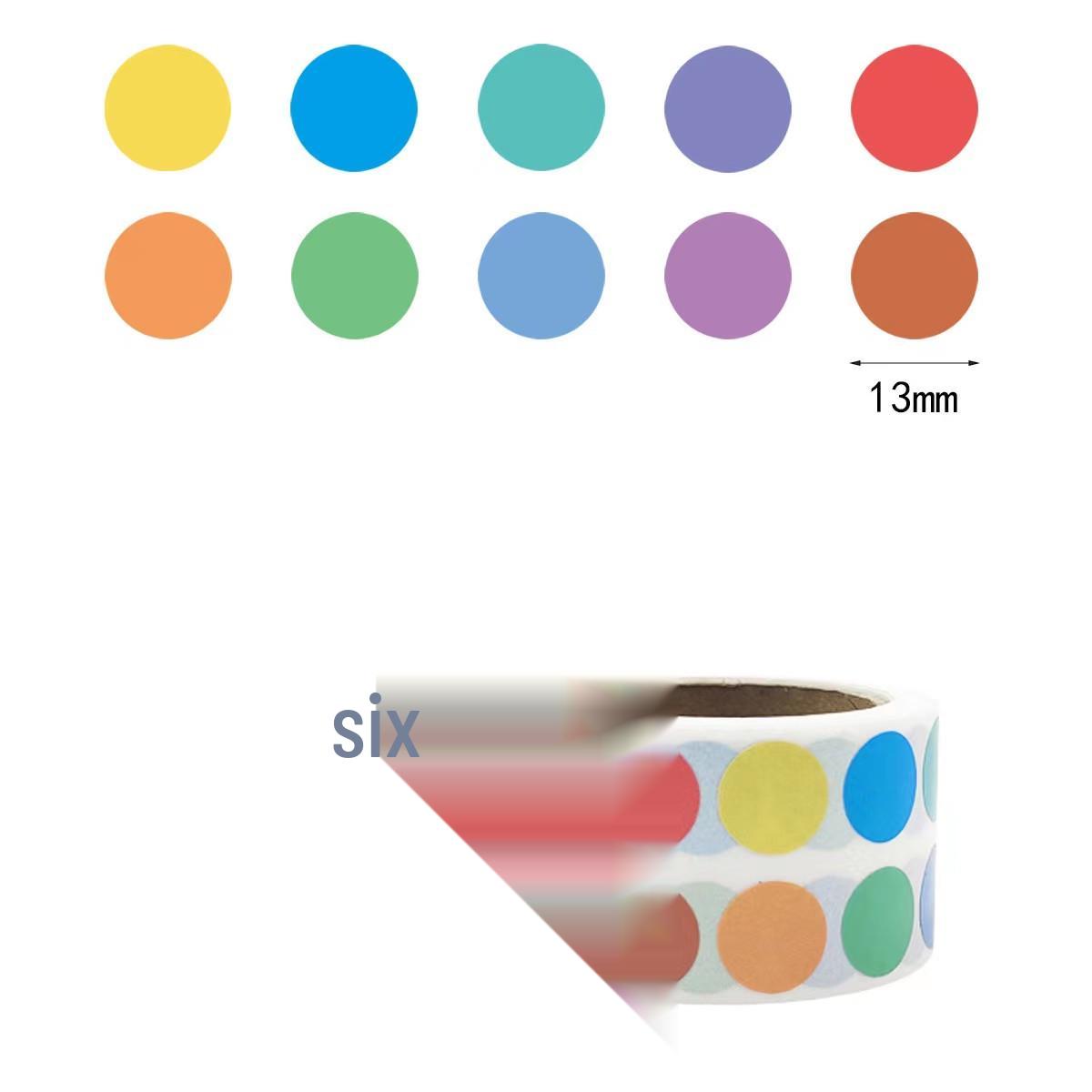 

Colorful Small Dot Stickers for Classification & Marking - Self-Adhesive Round Labels