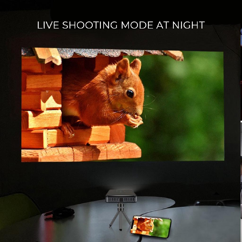 30-200inches HD 1080P Micro WIFI Bluetooth LED Projector Home Theater Android 7.1 2.4G/5G Max 4K HD DC 5V