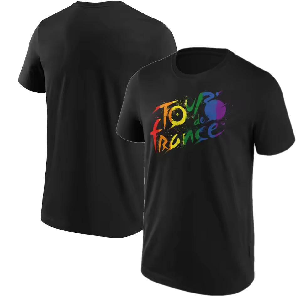 Rare Tour De France T-Shirt Men's Cycling Fanatics Top Graphic Printing High-end Luxury Unisex Style Both of Men and Women