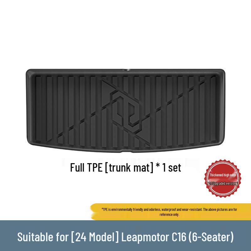 2024-2026 Leapmotor C16 TPE Floor & Trunk Mats, Wear-Resistant & Vehicle-Specific