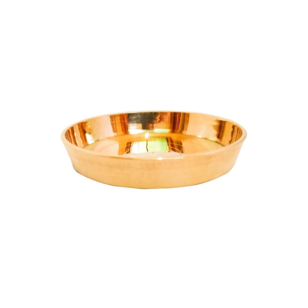Bhog/Prasad, Prasadam Brass Plate (Size 3 inch), Katori, Bowl, Prashad Pital Thali for Pooja, Puja Items, Pooja Articles Small Size