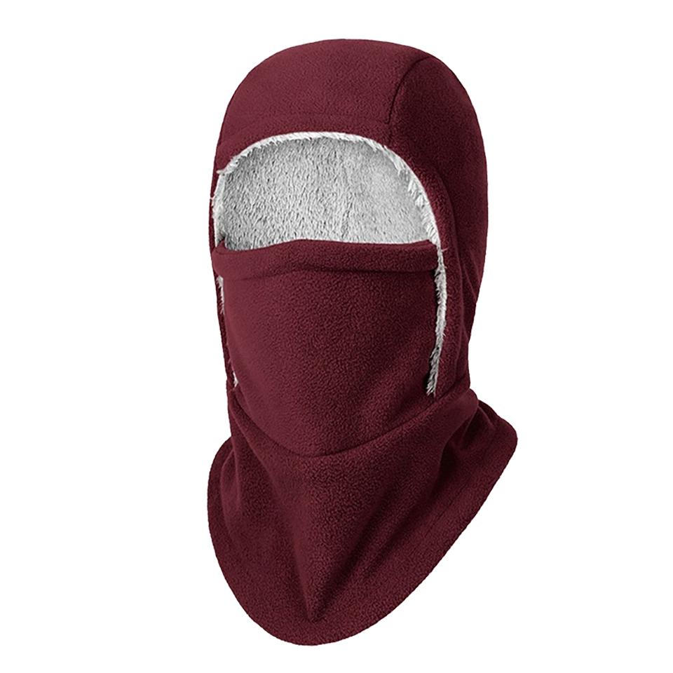 Loogdeel Cold-Proof Balaclava Cycling Ski Cap Winter Warm Polar Fleece Windproof Thermal Arctic Fleece Inner Full Face Mask