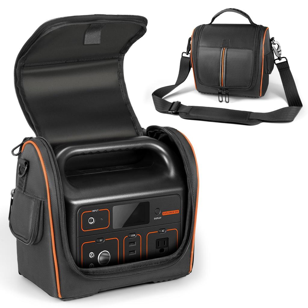 Portable Power Station Storage Fits Jackery Explorer Portable Power Station Protective Shockproof Storage for and Travel Compatible with JK Bag, 500,