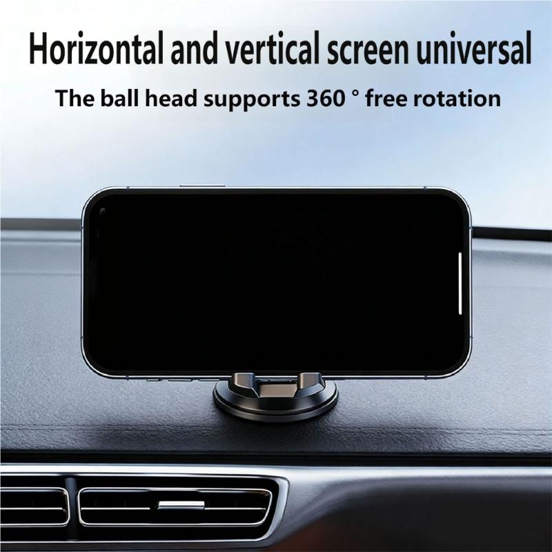 Vehicle Cup Holder Mount Phone Holder Double Adjustable Head For 4.7in to 7.2in Device Silicone Pad Smartphone Stand