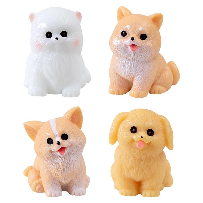 Мини-статуэтка собаки из смолы — фото 4