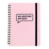 Laconic Notebook B6 Grid InAction Ring Notebook Pink IA-01PK