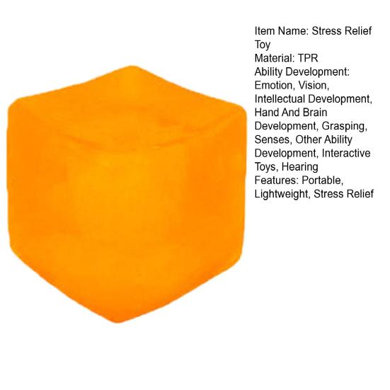 Stress Relief Geometric Solid Toy Frosted 3D Shape Squeeze Sensory Toy Kids Adults Decompression Geometric Block Fidget Toy