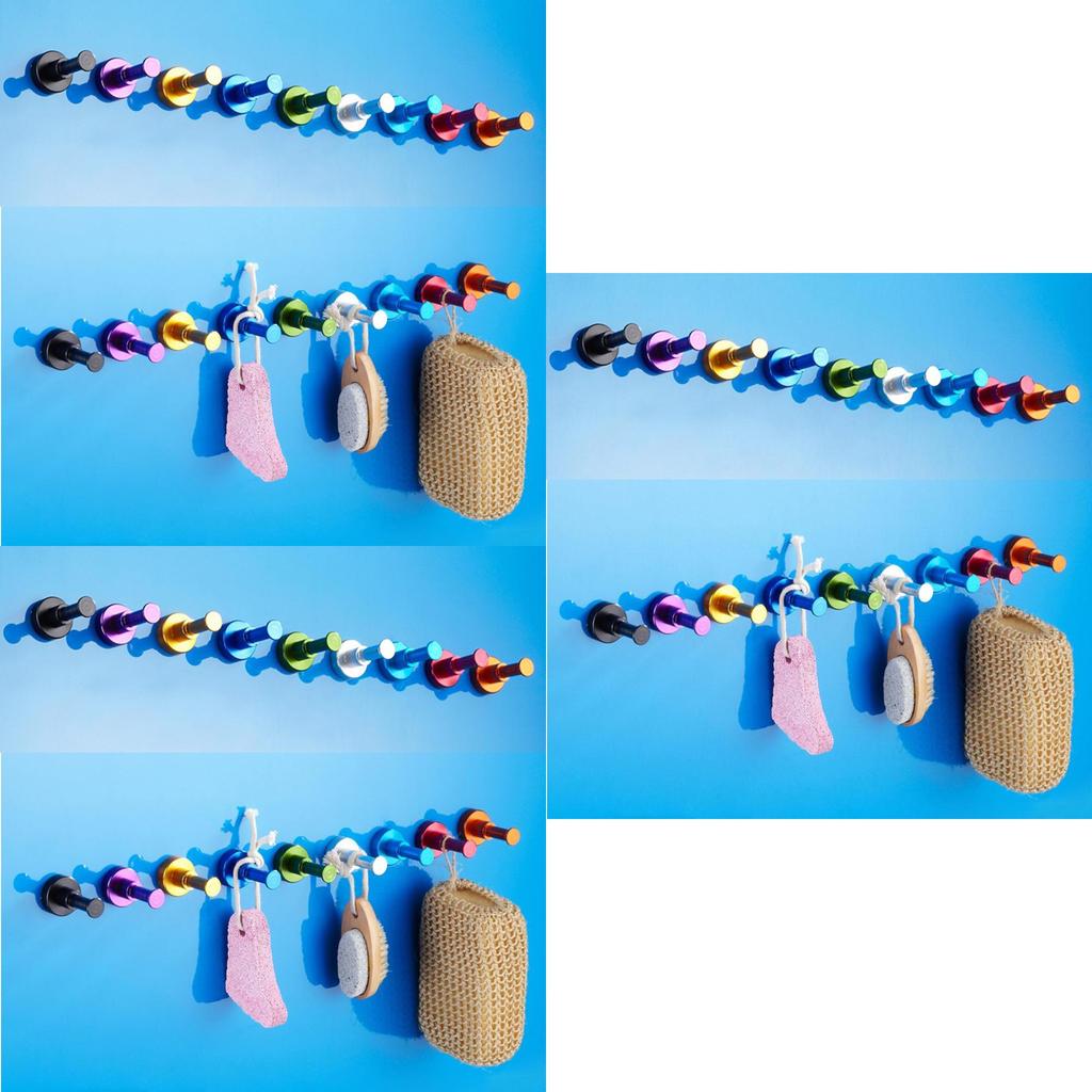 Premium Quality Diy Towel Wall Hook For Bathroom Kitchen Clothes Key Hat Bag Holder