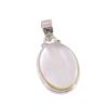 Natural Mother Of Pearl Gemstone Handmade 925 Solid Silver Pendant 1.75" O2s02