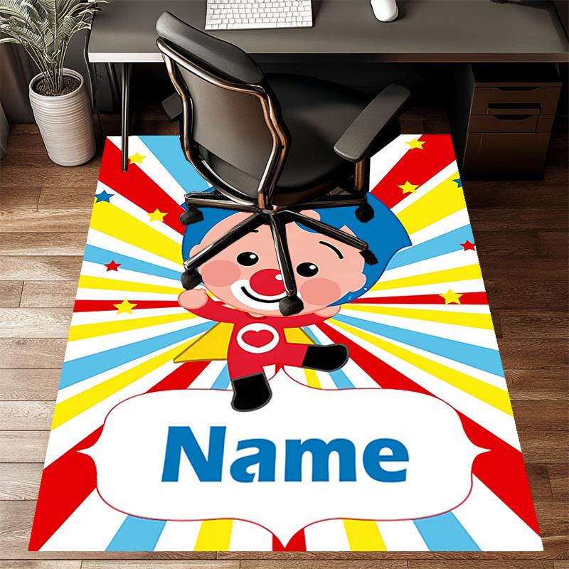 Custom Flim Flim Mat Personalized Name, Polyester Washable Indoor Entryway Rug, Gift for Christmas, Easter, Thanksgiving Day