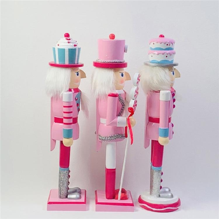 14 Inch Christmas Nutcracker Soldier Figurine Puppet Toy Home Decor New Year