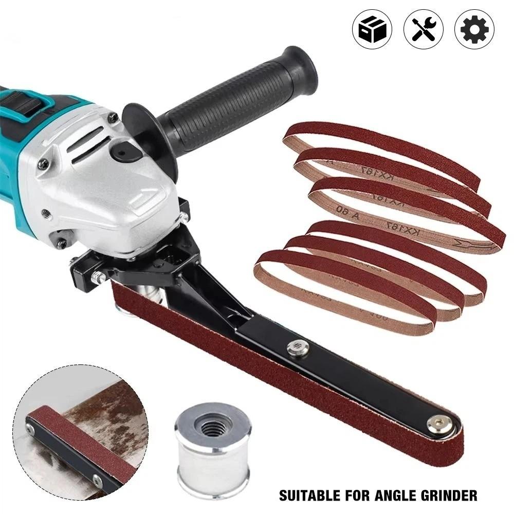 Edelstahl Schleifadapter Bandschleiferaufsatz Modell 100/115/125 Winkelschleifer