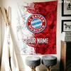 Custom FC Bayern München Wall Hanging Printed Fabric Blanket Decorative Tapestries for Bedroom Living Room Home Decor