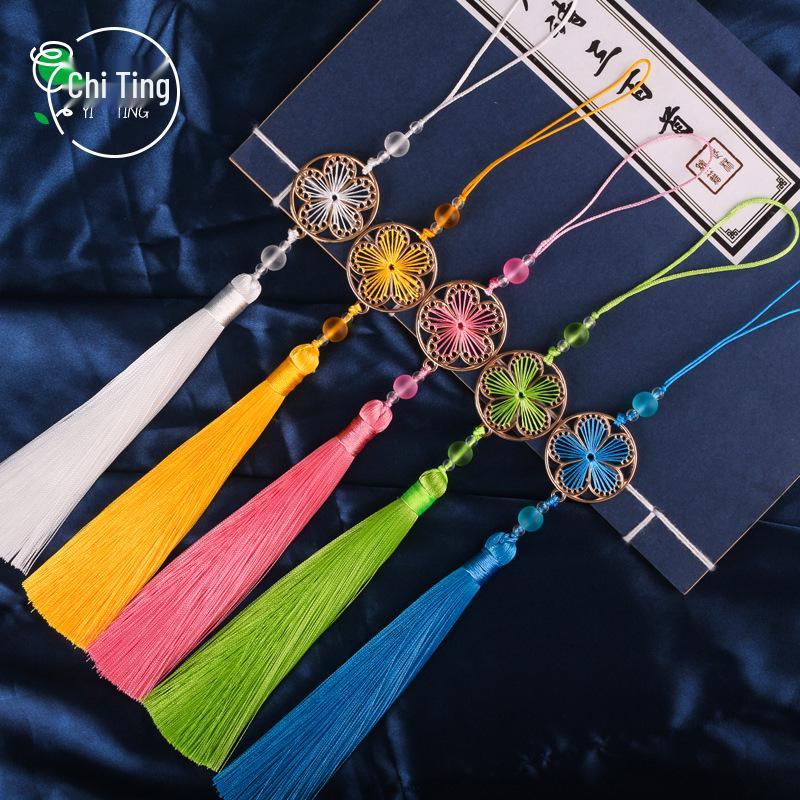 Full Bloom Round Moon Tassel DIY Handmade Hanfu Bag Pendant Cheongsam Ornament
