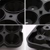 4 Cups Ball Shape 3D Ice C ube  Silicone Maker Tray