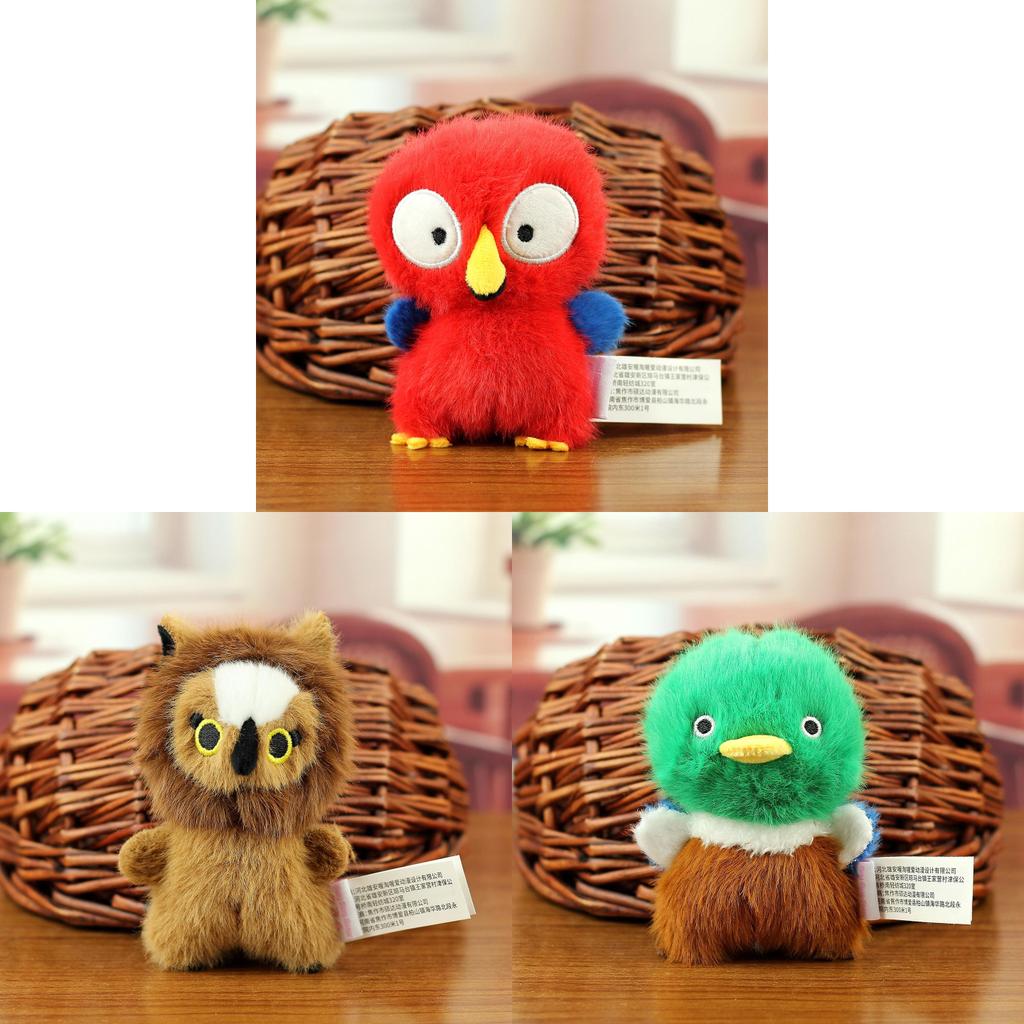 Plush Bird Keychain With Stress Relief Design For Kids And Adults