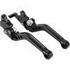 ATV Clutch and Brake Lever Set Adjustable Handle for Raptor YFM 700R 700 2008-2025 Black