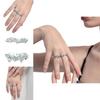 Einzigartiger Verstellbarer Offener Fingerring Für Damen Stilvolles Geometrisches Design Kupfer Modeaccessoire