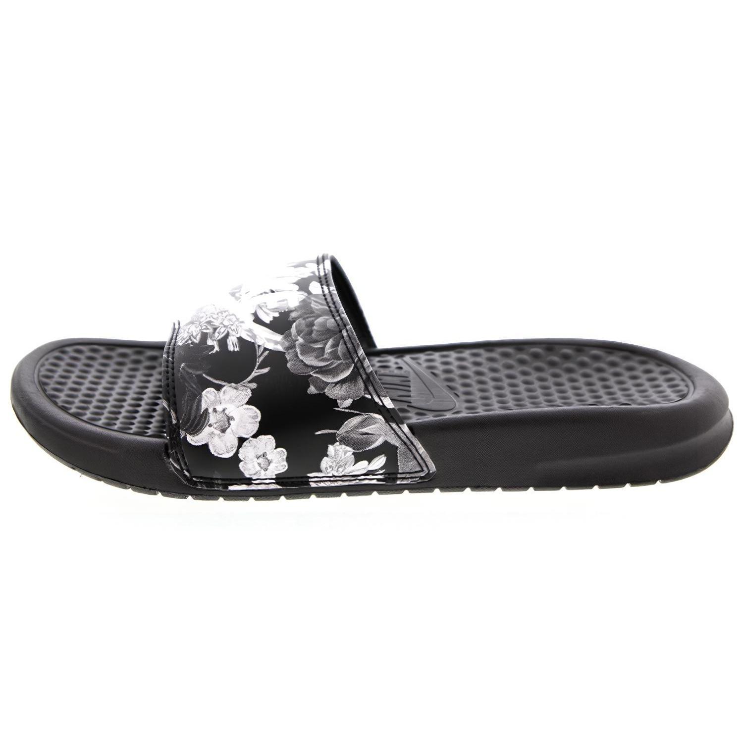 (WMNS) Nike FA18 BENASSI JDI PRINT  Black White  Women s 618919-020 EU 40.5