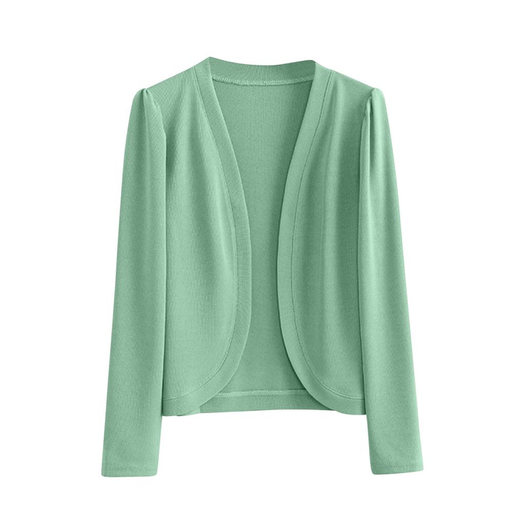 Women's Casual Solid Color Cardigan Top Solid Color Jacket