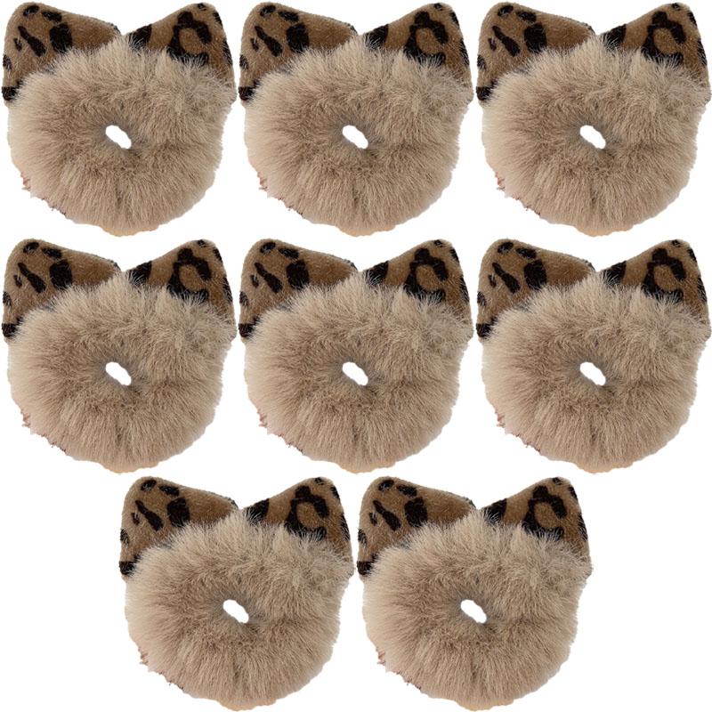 Autumn Winter Plush Cat Ear Hair Ring Female Cute High Elasticity Children Hair Rope Simple Hair Accessories