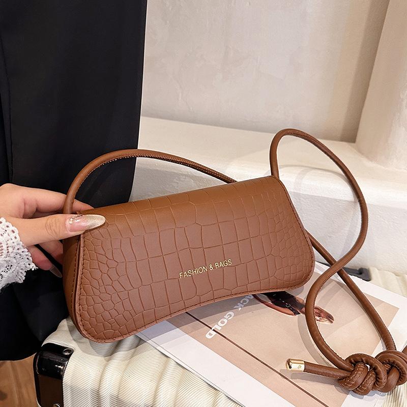 Underarm bag 2025 new crocodile pattern small square bag commuter shoulder messenger bag